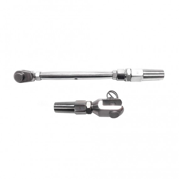 Pack 6 mm Turnbuckle and terminal