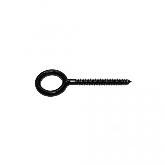 8 x 80 mm Stainless steel Eye Screw - Black 