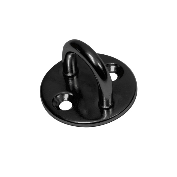 Pontet sur platine inox A4 noir sans vis