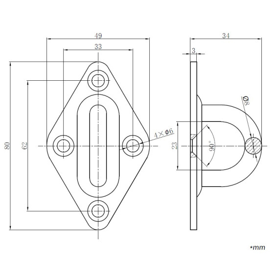 Anchor plate for wood