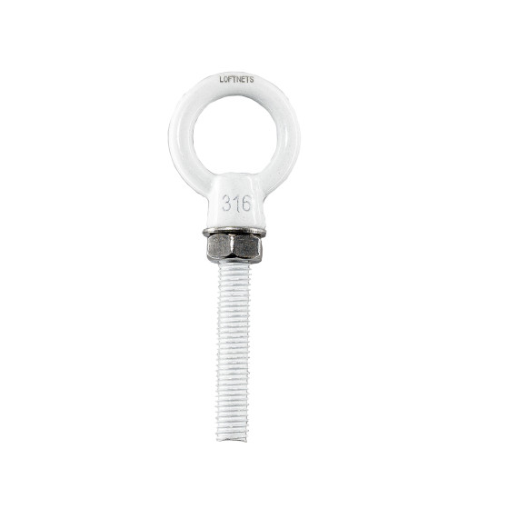 Boulon à œil 8x50 inox blanc premium