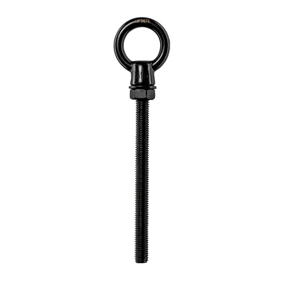 8x100 mm A4 premium black stainless steel eye bolt