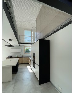 LOFTNETS TF500 white technical canvas on kitchen